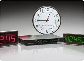 Orolia / Spectracom IP or wireless display clocks