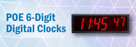 Novanex 6 Digit Digital Clocks